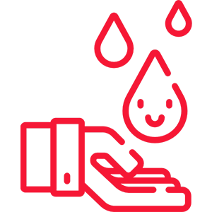 Clean and safe to hold drinking water.